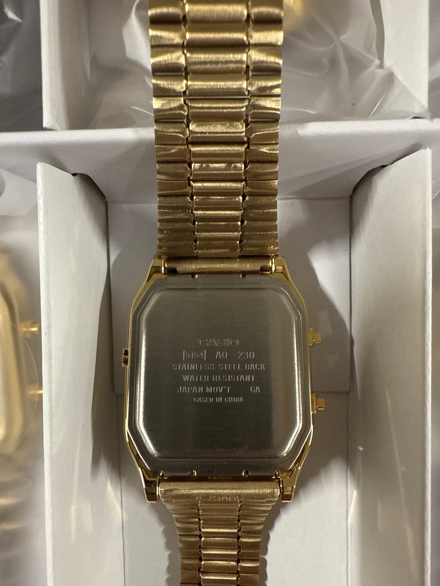 Casio AQ230GA-9D Vintage Analog/Digital Gold Watch