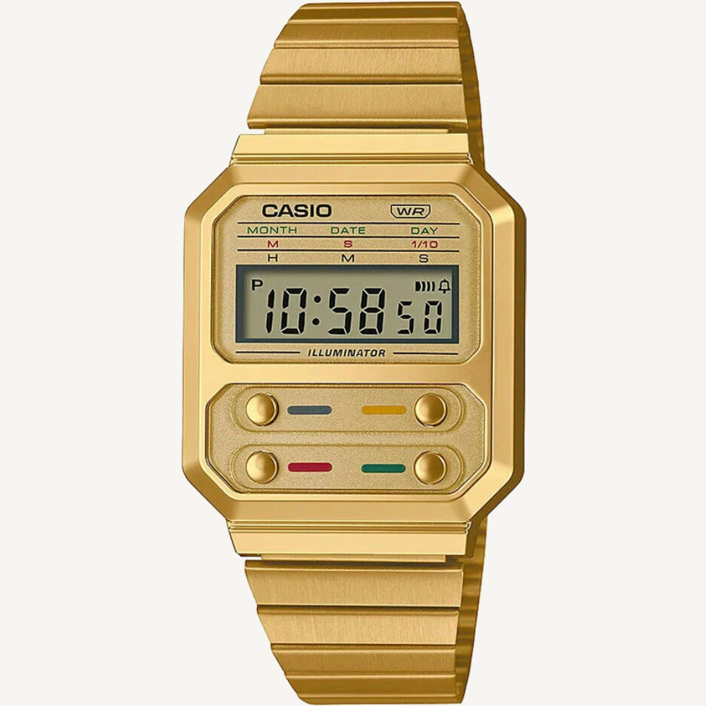 Casio A100WEG-9A Gold Vintage Digital Watch