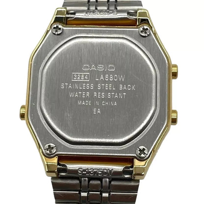 Casio LA680WGA-9B Ladies Gold Tone Digital Stainless Steel Watch
