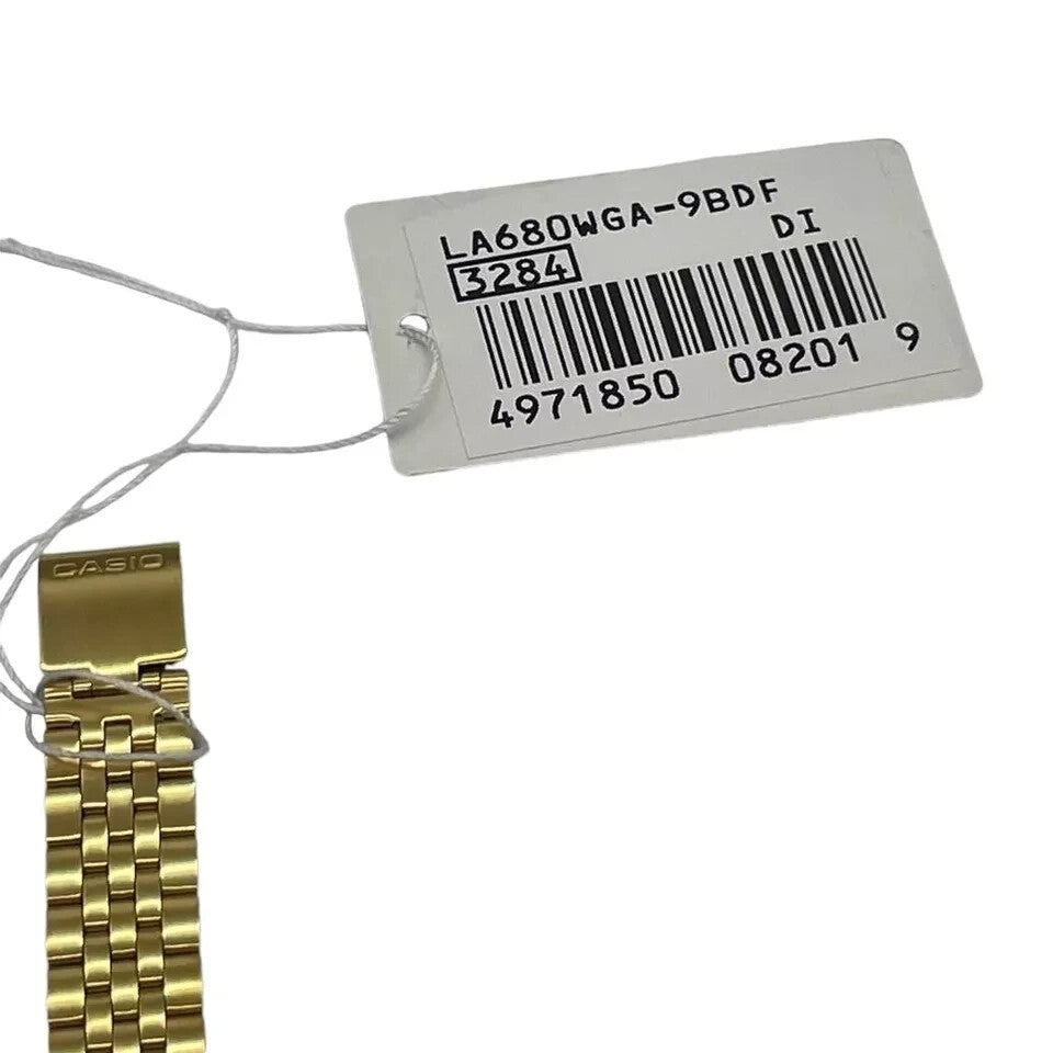 Casio LA680WGA-9B Ladies Gold Tone Digital Stainless Steel Watch