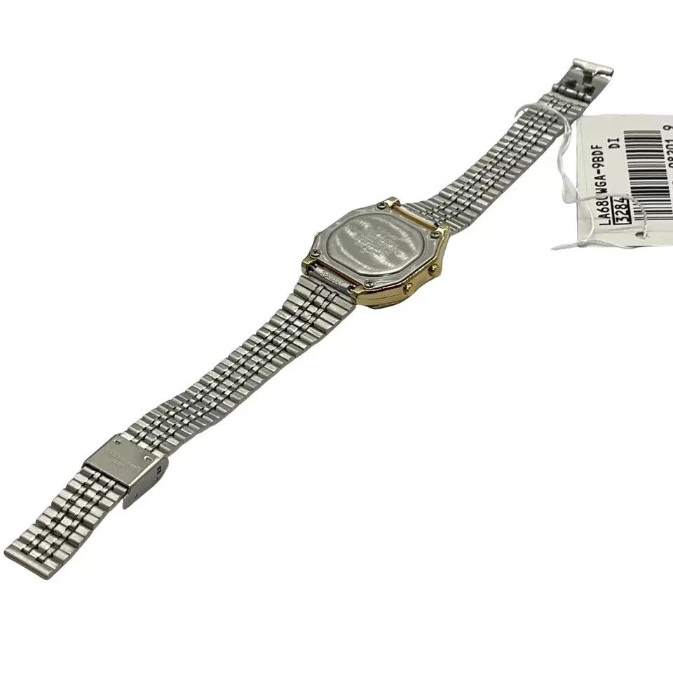 Casio LA680WGA-9B Ladies Gold Tone Digital Stainless Steel Watch