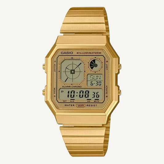 Casio A130WEG-9A Gold Vintage Digital Watch