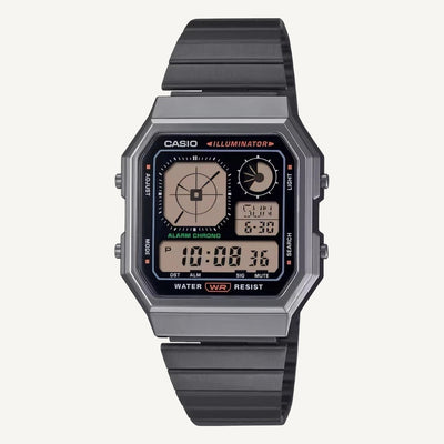 Casio A130WEGG-1A Gunmetal Vintage Digital Watch