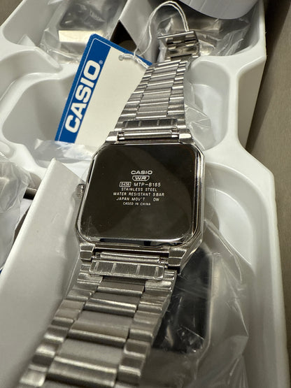 Casio MTP-B185D-1A Analog Watch Black Dial Stainless Steel
