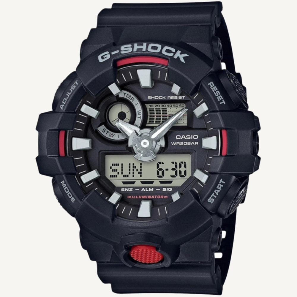Casio G-Shock GA700-1A black analog-digital watch