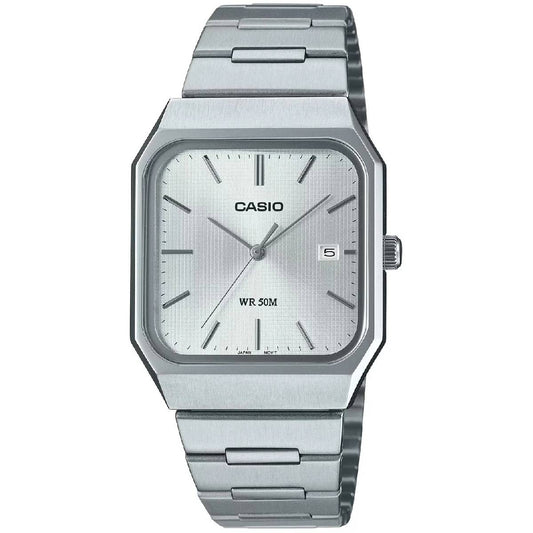 Casio MTP-B185D-7A Analog Watch Silver Dial Stainless Steel