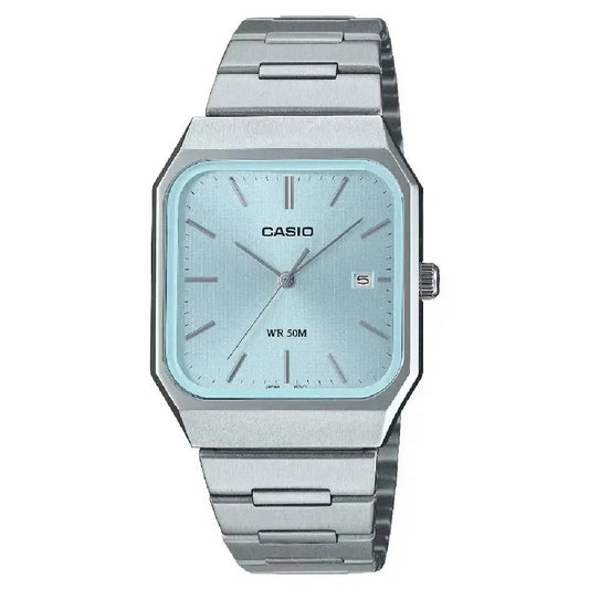 Casio MTP-B185D-2A2 Blue Dial Stainless Steel Watch
