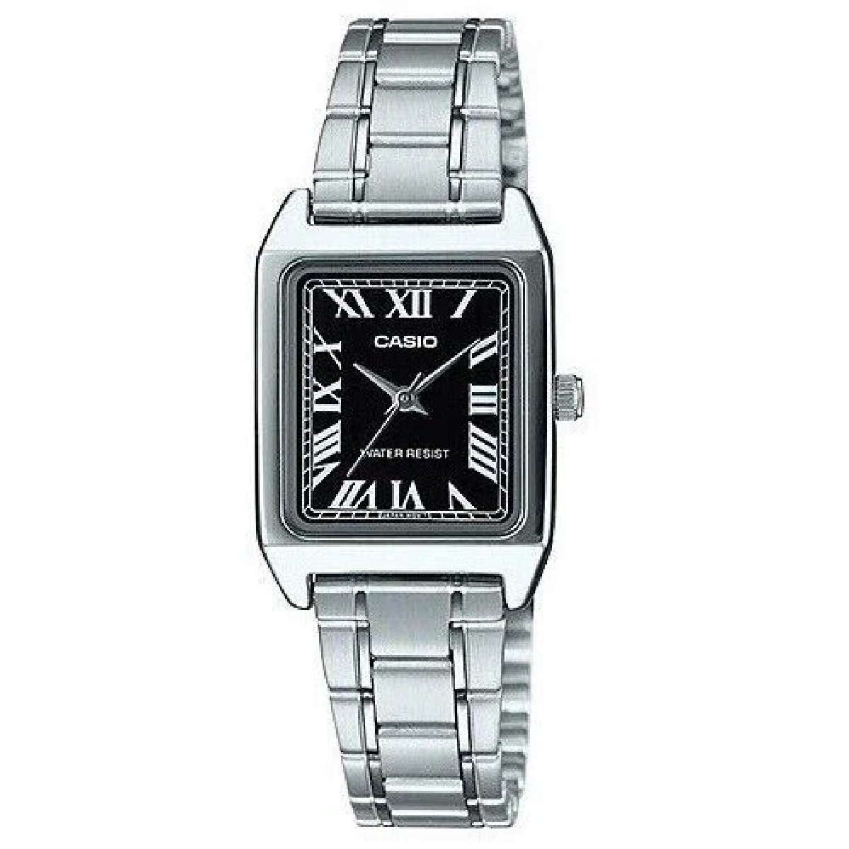 Casio LTP-V007D-1B Women’s Classic Silver Tone Rectangular Analog Dress Watch