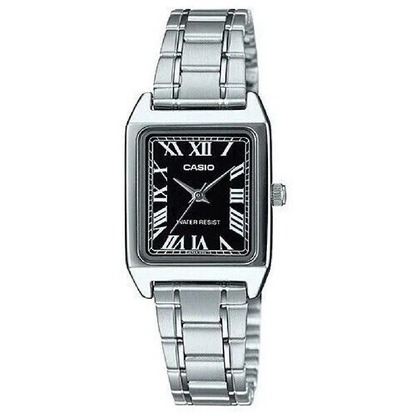 Casio LTP-V007D-1B Women’s Classic Silver Tone Rectangular Analog Dress Watch