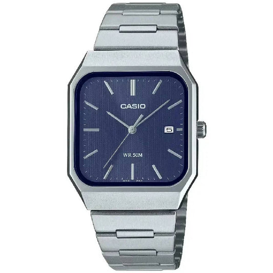 Casio MTP-B185D-2A1 Analog Watch Blue Dial Stainless Steel