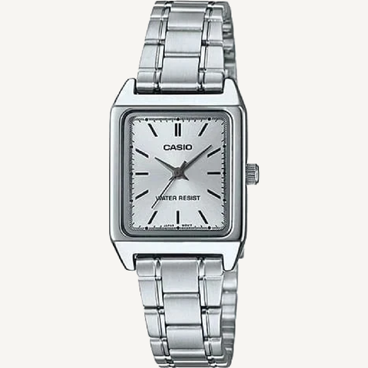 Casio LTP-V007D-7E Women’s Stainless Steel Rectangular Watch