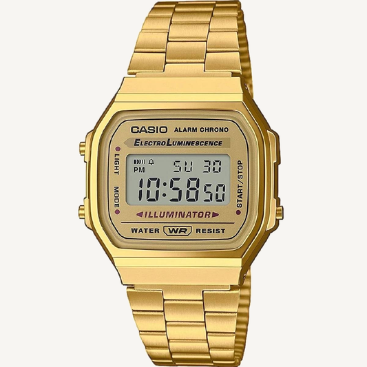 Casio A168WG-9 Vintage Gold Digital Watch